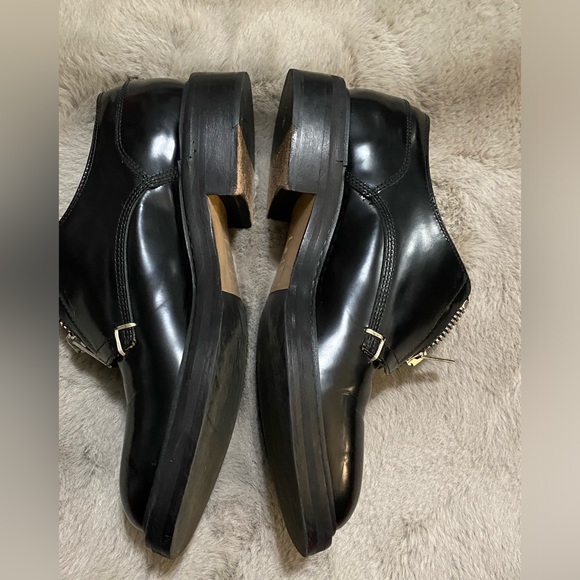 Rag & Bone Saxon Zip Front Leather Oxford Loafers Size 40 - Picture 6 of 7